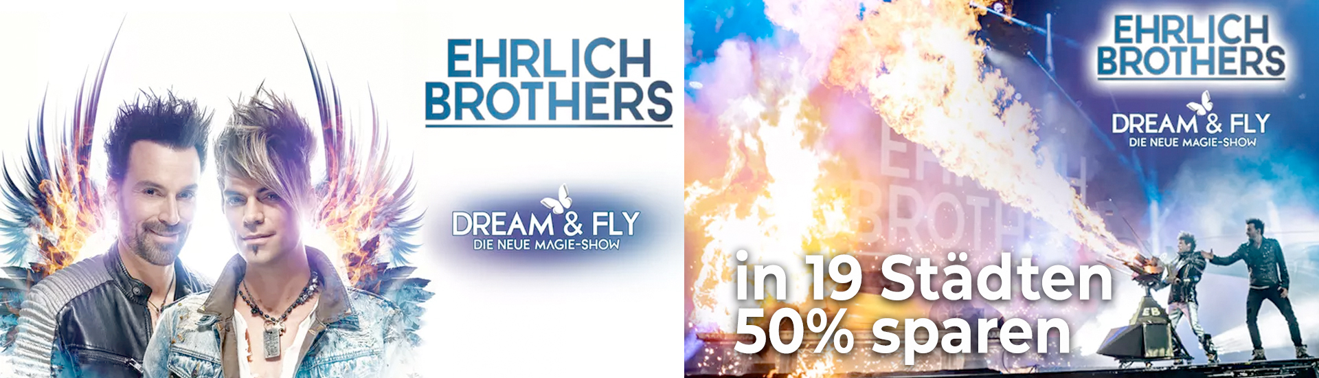 50% RABATT: Ehrlich Brothers mit neuer Show "Dream & Fly"
