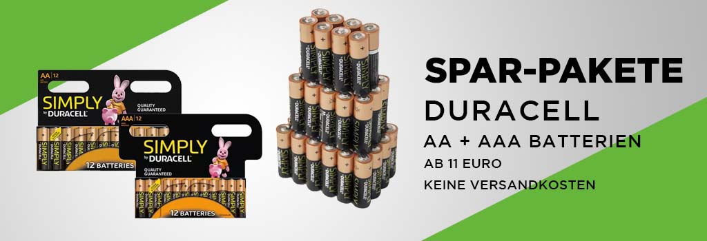 DURACELL AA + AAA Batterien SPAR-PAKETE