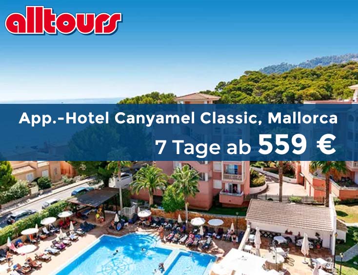 App.-Hotel Canyamel Classic, Mallorca, 7 Tage ab 559 €
