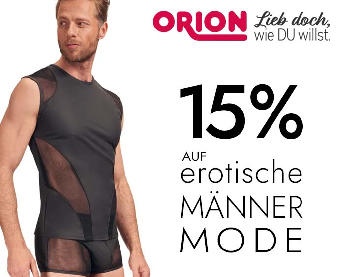 15% auf erotische Männer-Mode