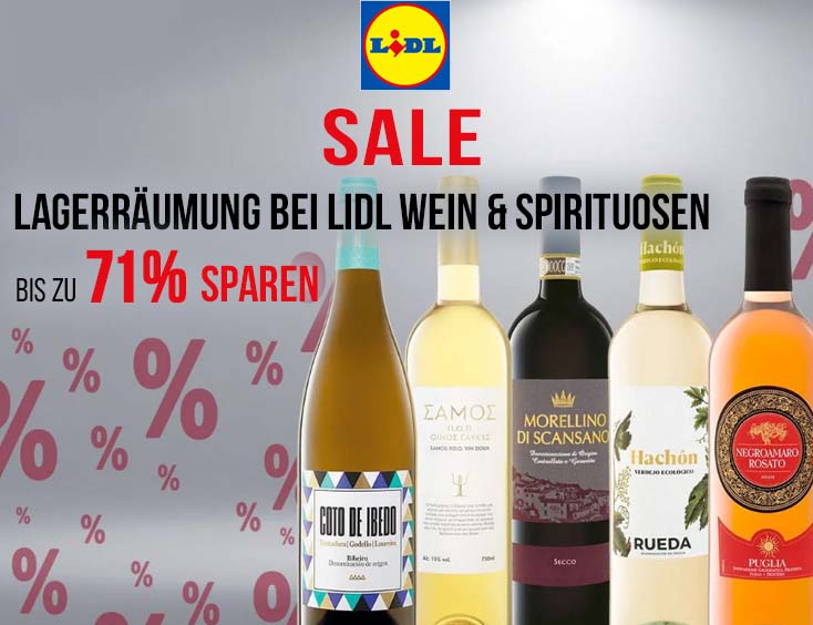SALE! Lagerräumung bei Lidl Wein & Spirituosen