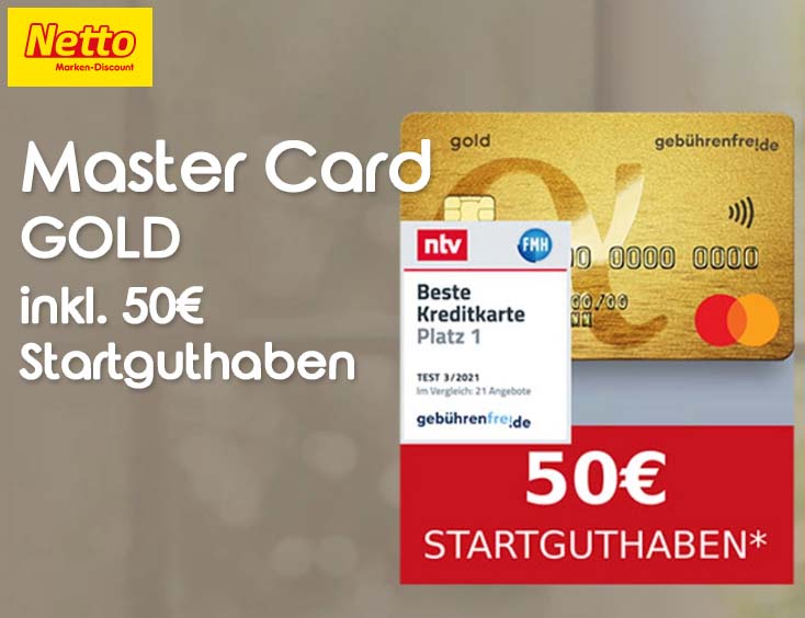 Mastercard Gold inkl. 50€ Startguthaben
