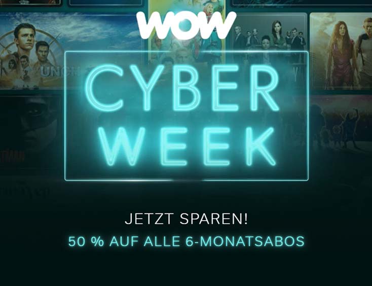 50% Cyber Week Rabatt bei WOW.de