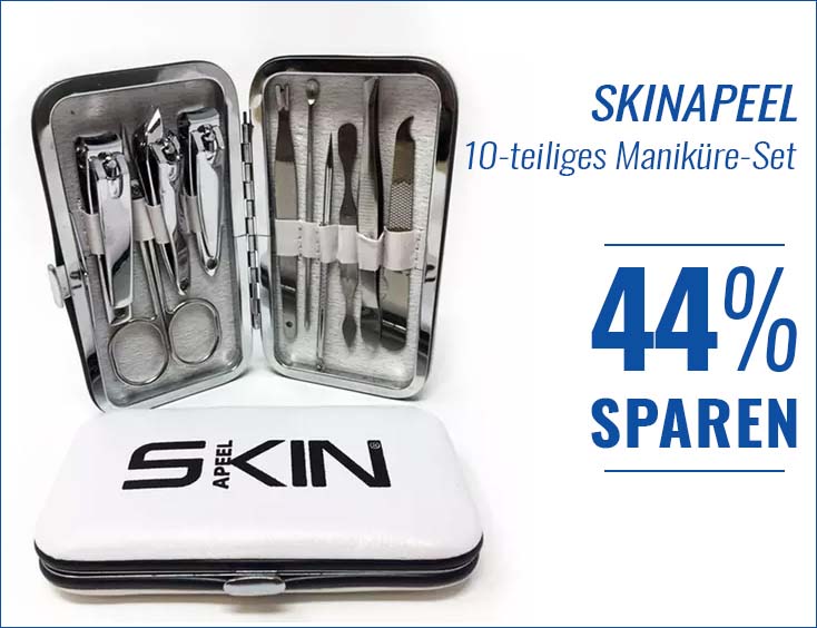 Skinapeel 10-teiliges Maniküre-Set | 44% SPAREN