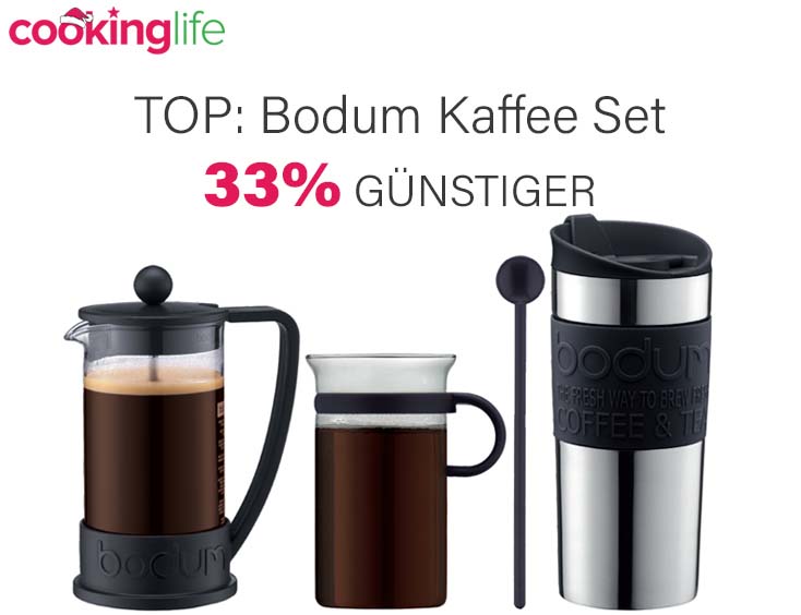 TOP! Bodum Kaffee Set <br></br> 33% GÜNSTIGER