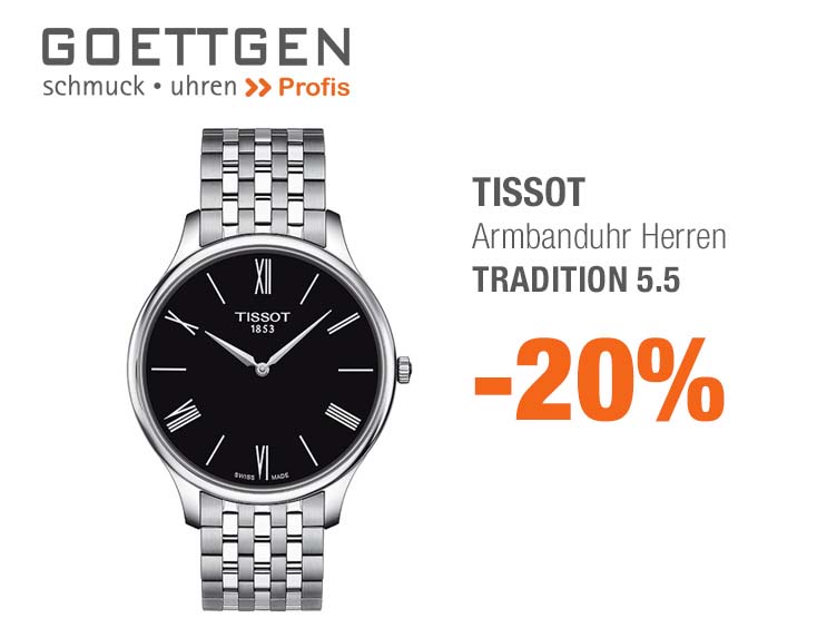 -20% | TISSOT TRADITION 5.5 Herren-Armbanduhr