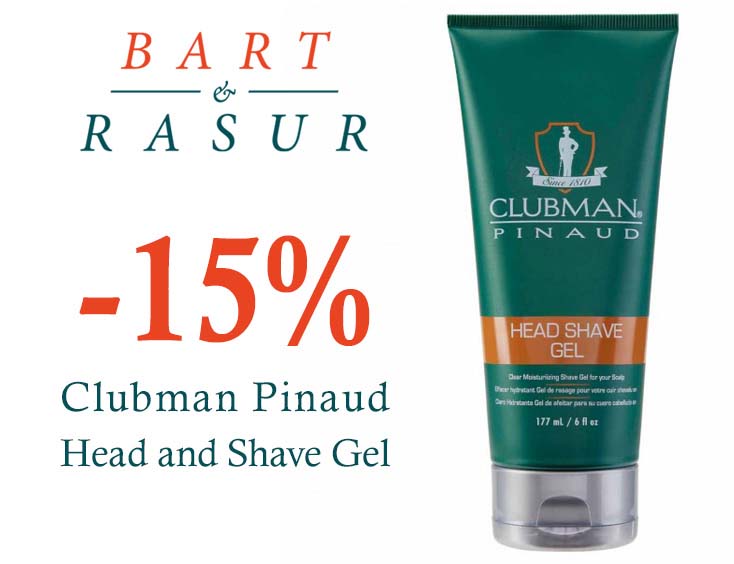 -15% Clubman Pinaud Head and Shave Gel