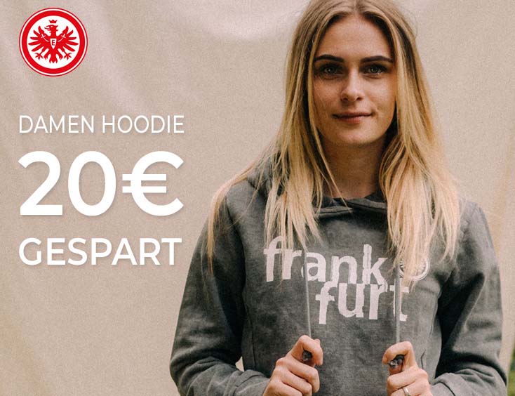 -28% | Damen Hoodie Eintracht Frankfurt