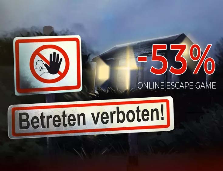 -53% | "Betreten verboten" Online Escape