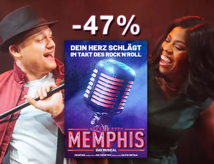 2 Tickets für „Memphis – Das Rock ‘n’ Roll Musical“
