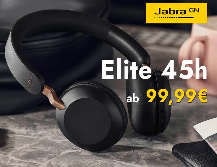 Schnurloser On--Ear-Kopfhörer: Jabra Elite 45h