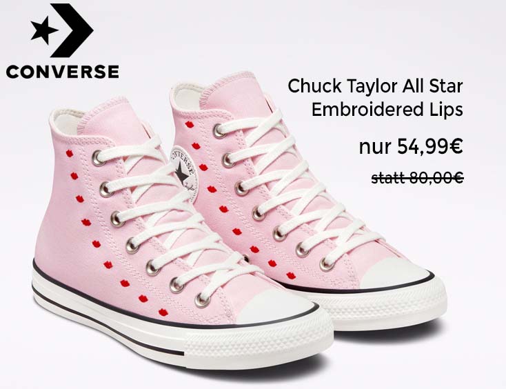 Chuck Taylor All Star Embroidered Lips