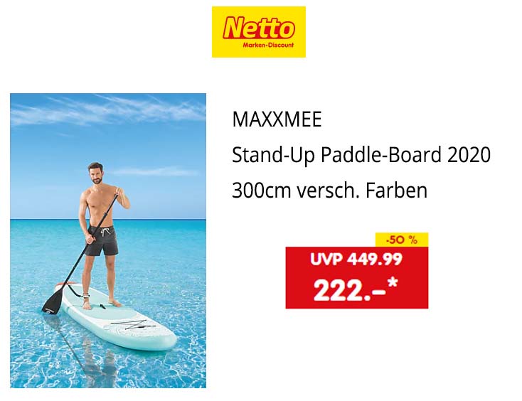 -50% | MAXXMEE Stand-Up Paddle-Board 2020