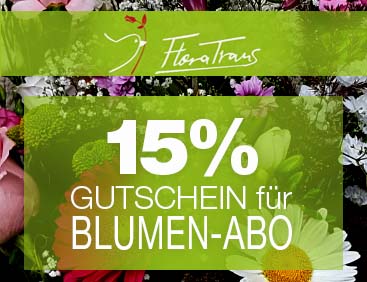 15% Gutschein für Blumen-Abo