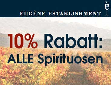 10% Rabatt: ALLE Spirituosen
