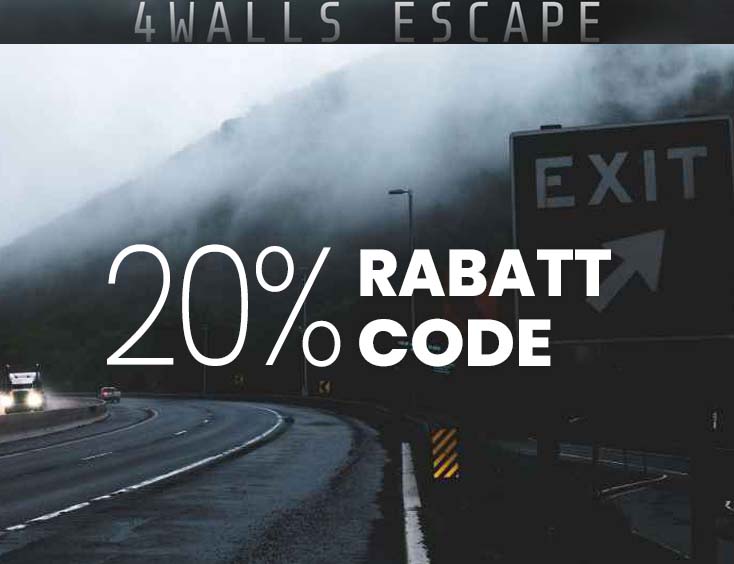 20% RABATT Code für Online ESCAPE GAME