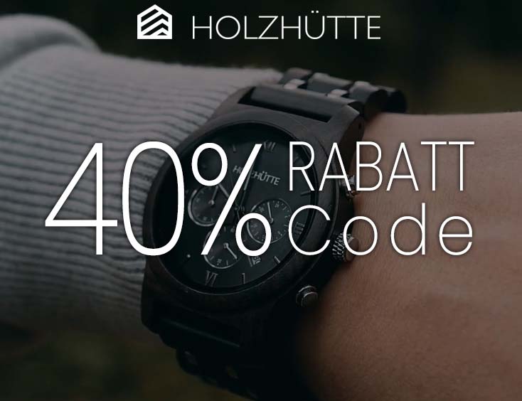 Holzhütte Uhren: 40% RABATT Code