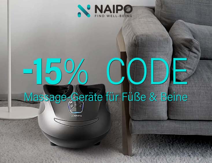 -15% CODE Massagegeräte für Beine & Füße