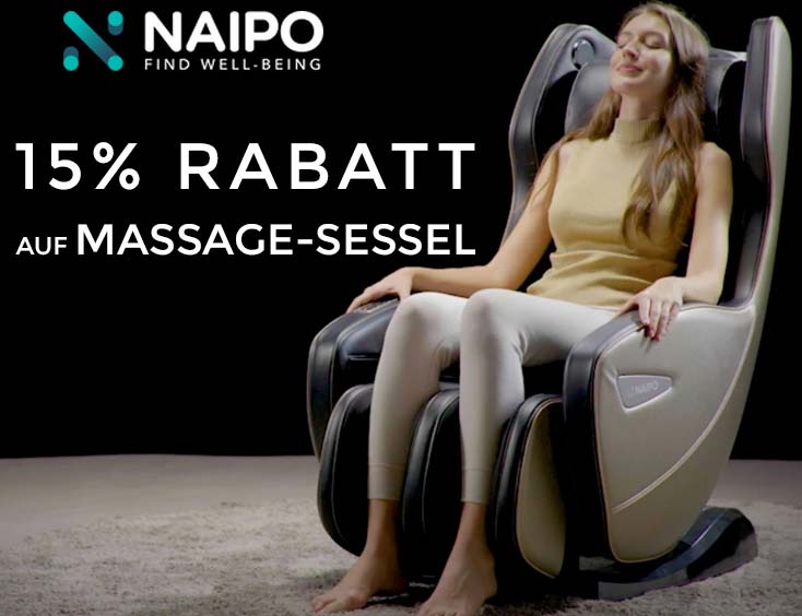 15,00% Rabatt auf Massagesessel