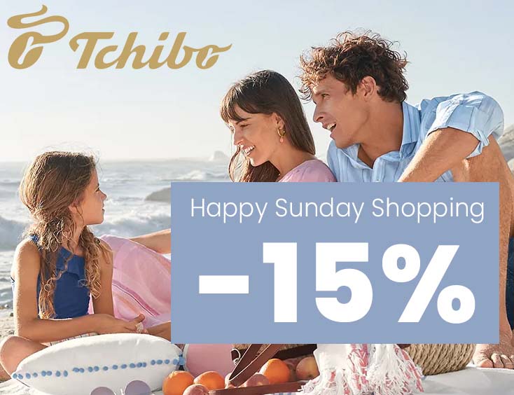 -15% Happy Sunday Shopping bei Tchibo