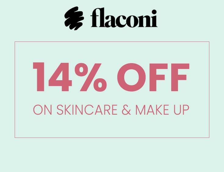 14% off on skincare & make-up