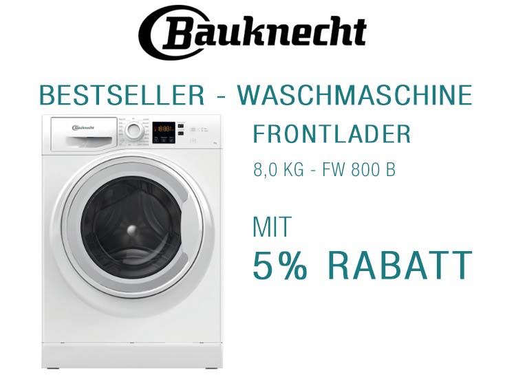 Bestseller Waschmashine FW 800 B mit 5% Rabatt