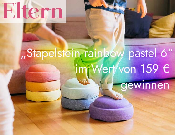 Stapelstein rainbow pastel 6